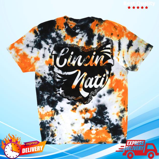 Official Ohio Clothing Store Shop Cincinnati Tie Dye 3D Tees Ohioclothing