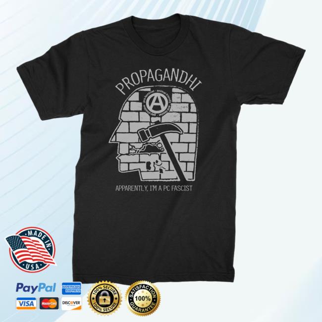 Official Propagandhi Merch PC Fascist Hooded Sweatshirt