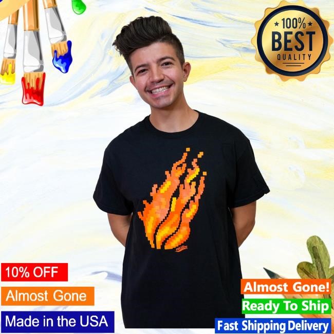 Pixel Flame Shirt – Fire Merch