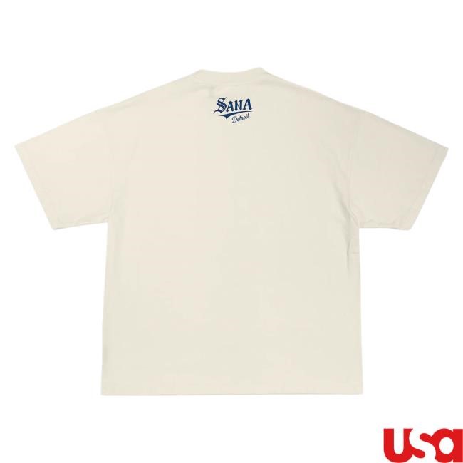 Official Sana Detroit Merch Store Sana X Skubal Top Shirt - Cream