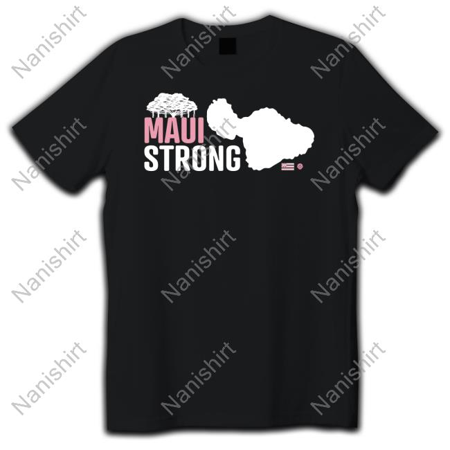 Official Hawaiian Island Creations Merch Maui Strong Relief T Shirt