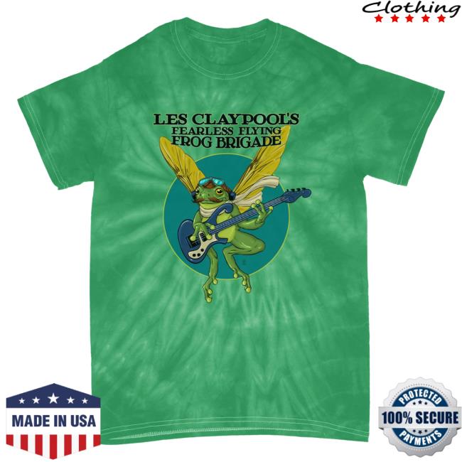 Official The Merch Collective Club Bastardo Primus Les Claypool - Summer Of Green Tie Dye Top Shirt ClubBastardo