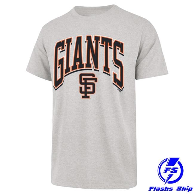 47 San Francisco Giants Grey Walk Tall Franklin Short Sleeve Fashion Top Shirt | Rally House Official Merch Store – Buy Official MLB T Shirt