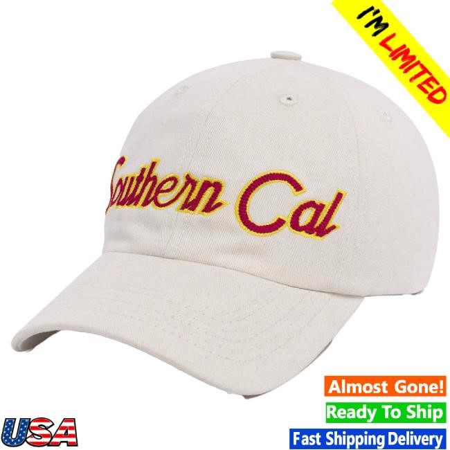 USC Trojans Bone Southern Cal Chainstitch Cotton Twill Dad Hat USC Bookstores Officical