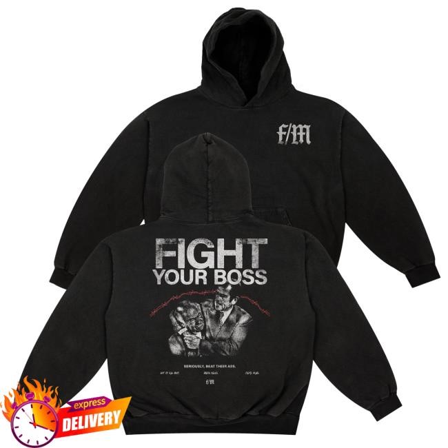 Official Finance And Maneuver Fight Your Boss - Attractive Hoodie Official Finance And Maneuver Fight Your Boss - Popover Hoodie