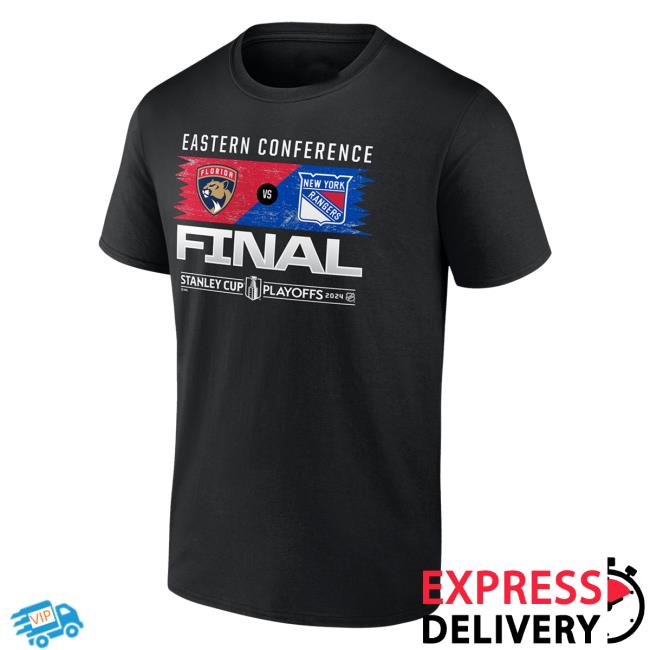 Official Florida Panthers vs. New York Rangers 2024 Eastern Conference Final Matchup New Shirt