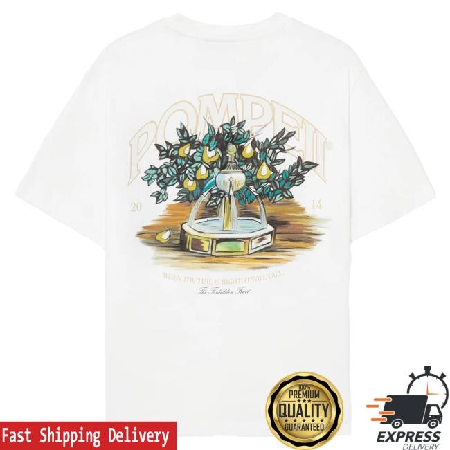 Fountain White Regular Graphic Tshirt | Buy Official Pompeii Apparel