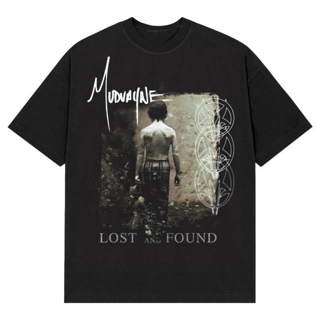 Official Mudvayne Merch Mud Vayne Lost & Found Album Art T Shirt