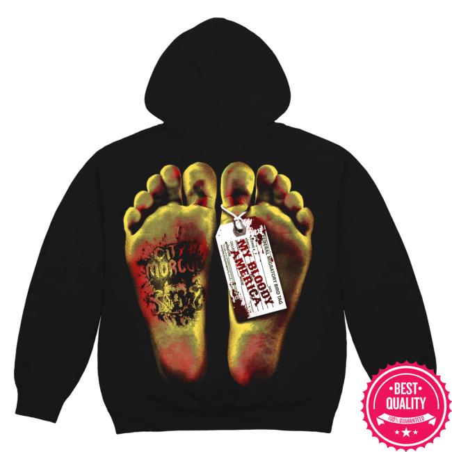Official City Morgue Clothing Shop Toe Tag My Bloody America Crew neck Citymorgue Merch