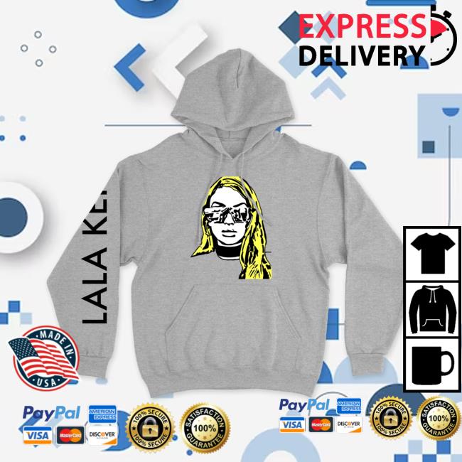 Official Lala Kent Merchandise Lala Face Grey Hoodie
