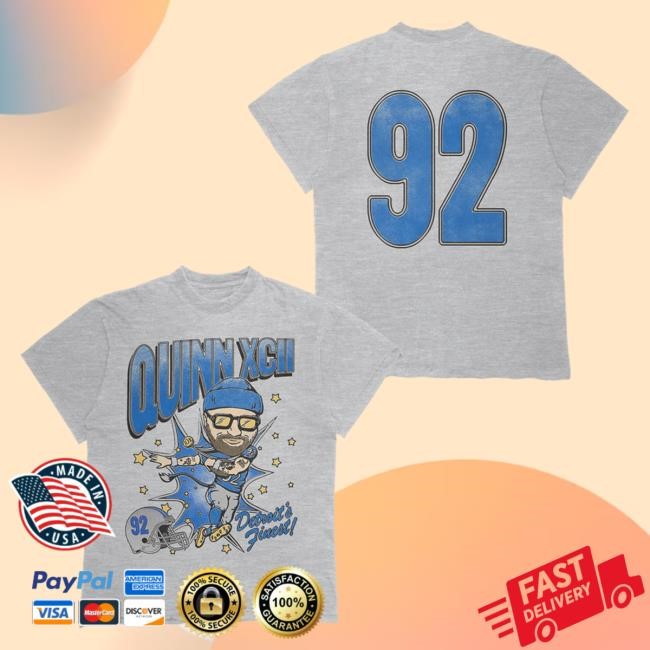 Official Quinn Xcii Detroit's Finest Football Tees