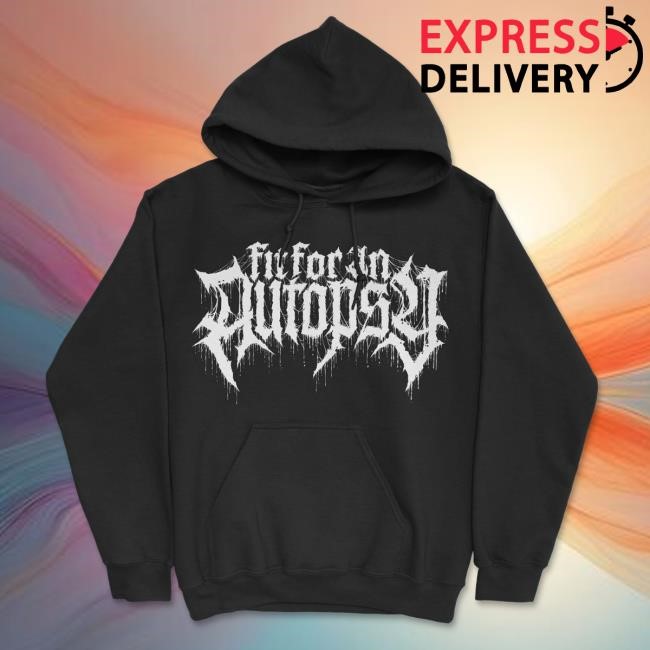 Fit For An Autopsy Skull and Bone Hooded Sweatshirt