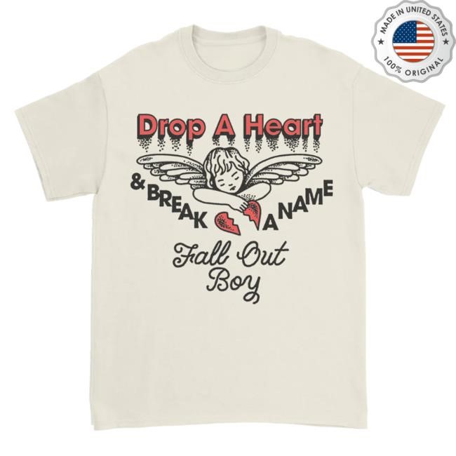 Official Fall Out Boy Merch Store Drop a Heart Tee FallOutBoy