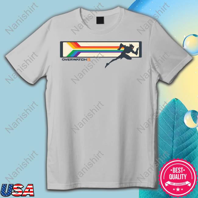 Official Blizzard Gear Shop 2023 Unisex Overwatch 2 Tracer Pride Long Sleeve Tee