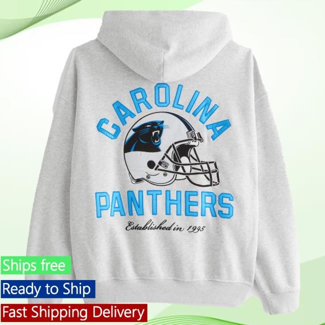 Official Abercrombie And Fitch Shop Carolina Panthers Graphic Popover Hoodie NFL by Abercrombie