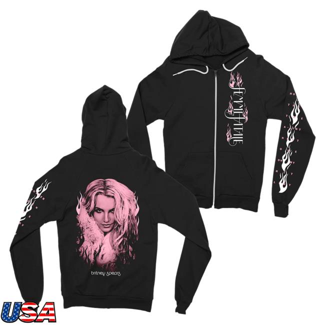 Britney Spears Apparel Clothing Merch Store Femme Fatale Zip Up Hoody BritneySpears Shop