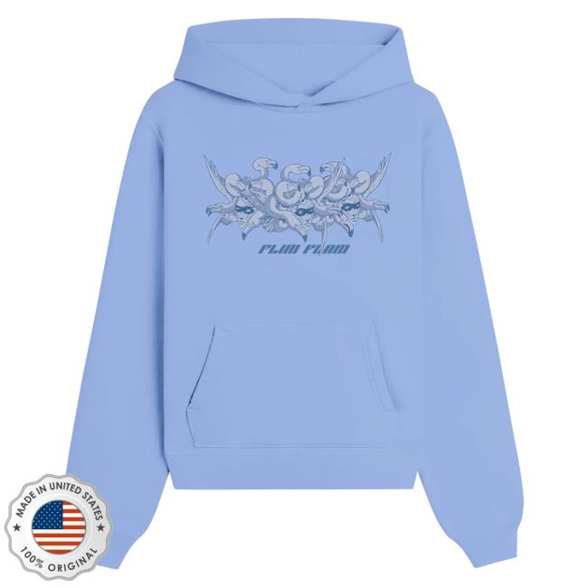 Official Flim Flam Merch Store FF Medusa Crew neck Carolina Blue FlimFlam Apparel Clothing Shop