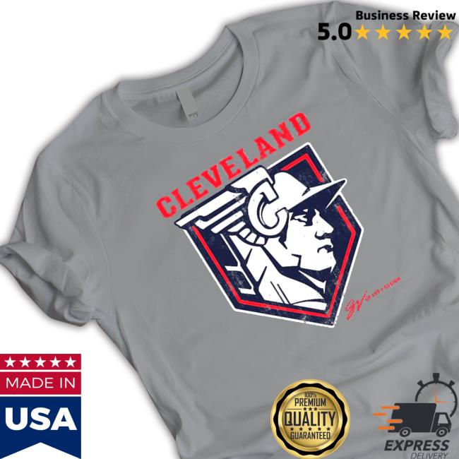 Gvartwork Shop Cleveland Baseball Statue Logo Tee