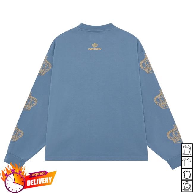 Official Eme Studios Clothing Store Crown Dolphin Long Sleeve Tees EmeStudios