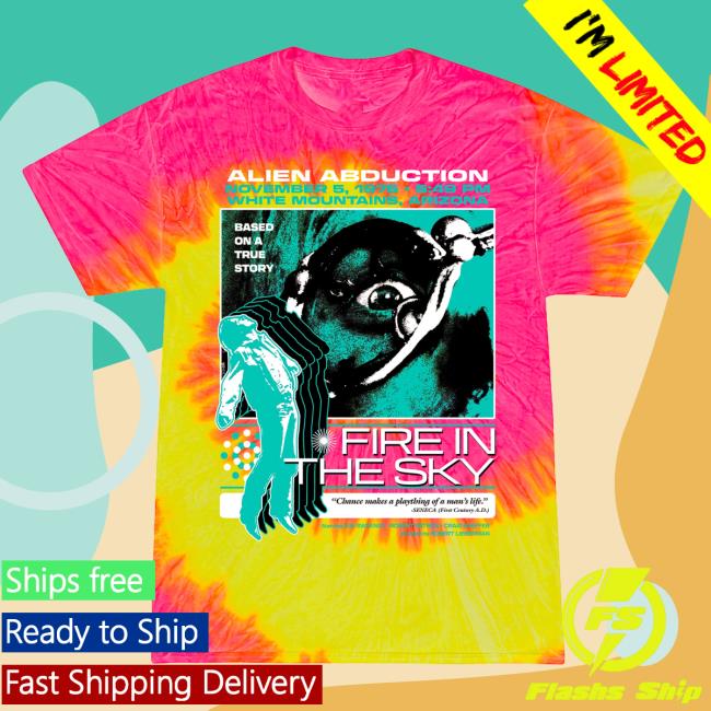 Official Studiohouse Designs Fire In The Sky Tie Dye Shirt Pink/Yellow
