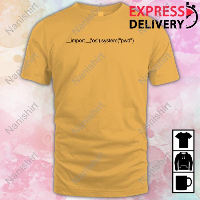 Official Import Os System Pwd Shirt