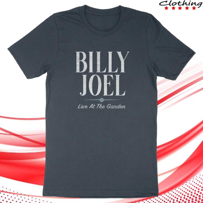 Official Billy Joel Merch Store Billy Joel "10-20-23 New York, NY MSG Event" Indigo Blue Tees Online Exclusive Billy Joel Shop BillyJoel