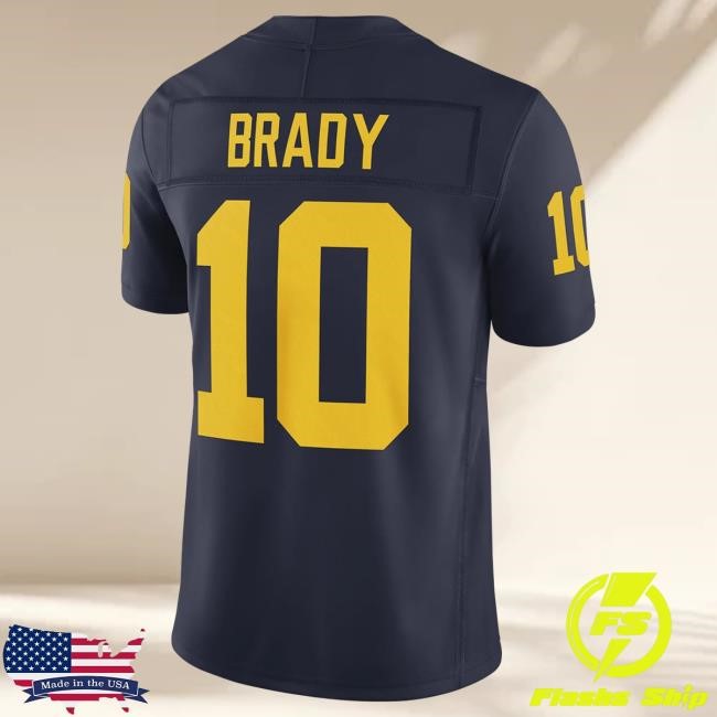 Michigan Wolverines Jordan Brand Limited Jersey #10 Tom Brady Hot Shirt The M Den Shop Official