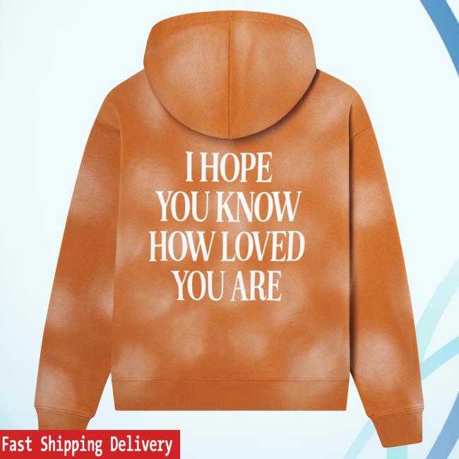 Official Elevated Faith Clothing I Hope You Know Orange Unisex Crewneck Sweatshirt
