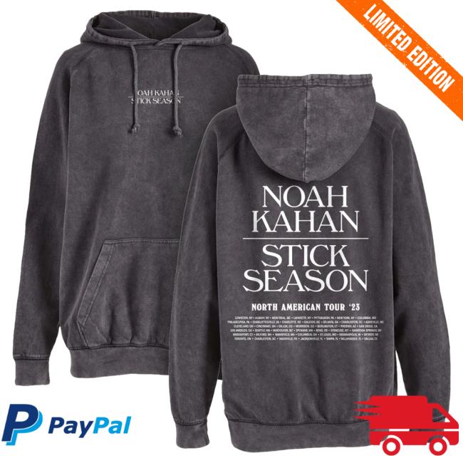 Official Noah Kahan Merch Store Noah Kahan The Official Noah Kahan Minimal Tour Crewneck Sweatshirt - Vintage Black Noah Kahan Clothing Shop NoahKahan