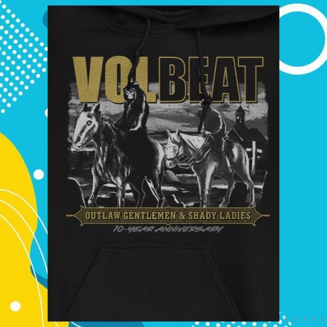 Official Volbeat Merch Store Shop Volbeat Outlaw Gentlemen Popover Hoodie
