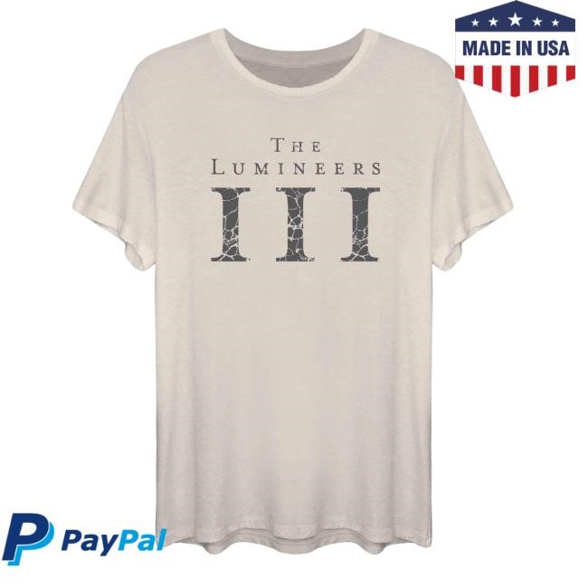 Cracked Marble III Shirt The Lumineers Merch
