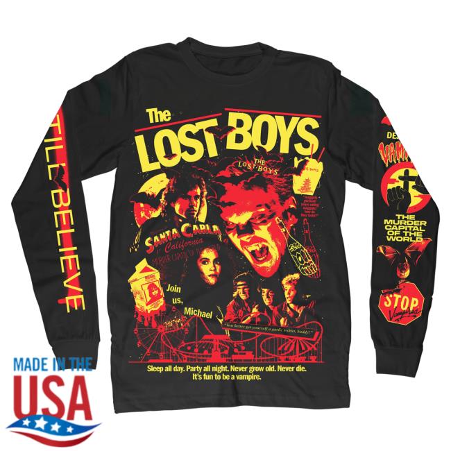 Official Studiohouse Designs Merch Store The Lost Boys Long Sleeve T Shirt Studiohouse Designs Apparel Clothing Shop StudiohouseDesigns