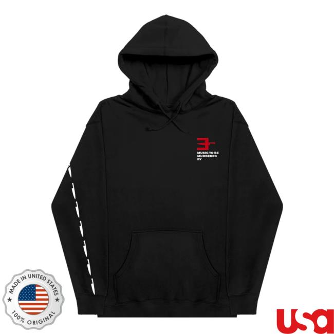 Official Eminem Slim Shady Clothing Shop Store Slim Shady Mtbmb Music To Be Murdered By Knife Hooded Sweatshirt Black SlimShady Merch