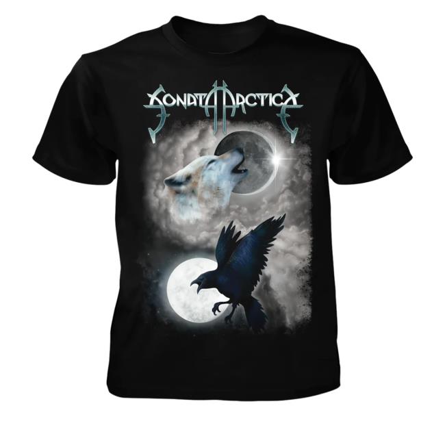 Sonata Arctica Merch Wolf And Raven Hoodie