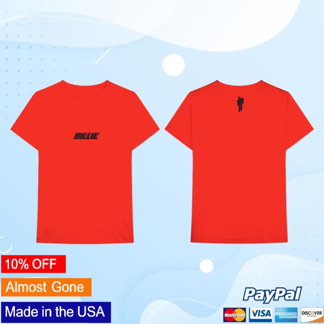 Official Billie Eilish Merch Store Billie Eilish Red Billie Hot Shirt Billie Eilish Apparel Clothing Shop BillieEilish