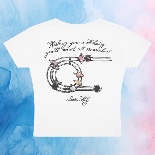 Official Ariana Grande Merch Store Ariana Grande Brighter Days Inc. Holiday Baby Top Shirt ArianaGrande