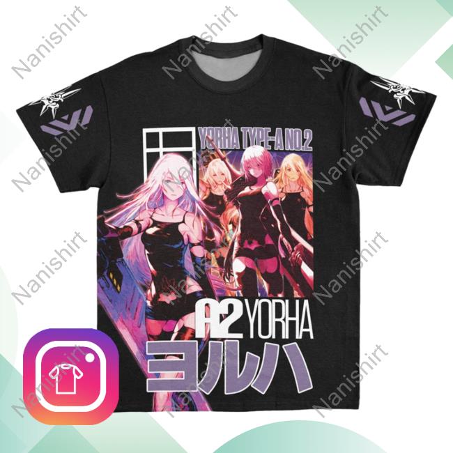 Official Anime Ape Clothing A2 Nier Automata Streetwear Shirts Animeape