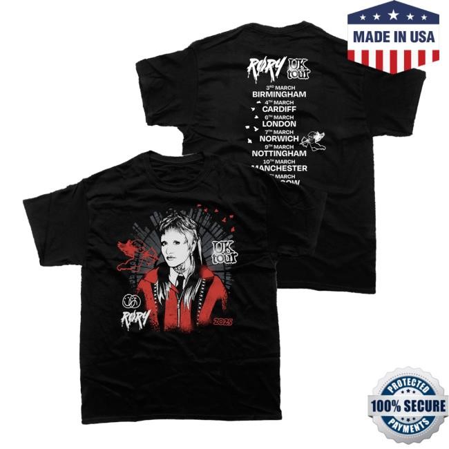RØRY 2025 Uk Tour Tee Shirt Roxanne Emery Merch