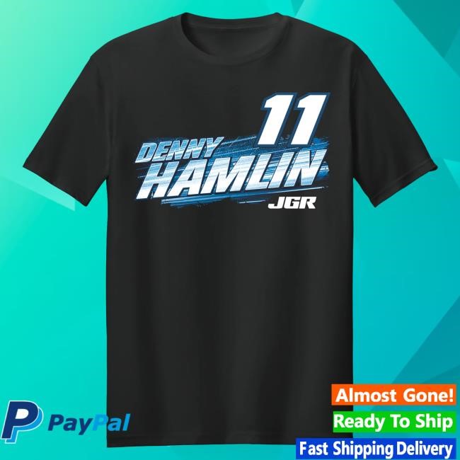 Denny Hamlin Black Progressive Shirt Official DH Merch Store