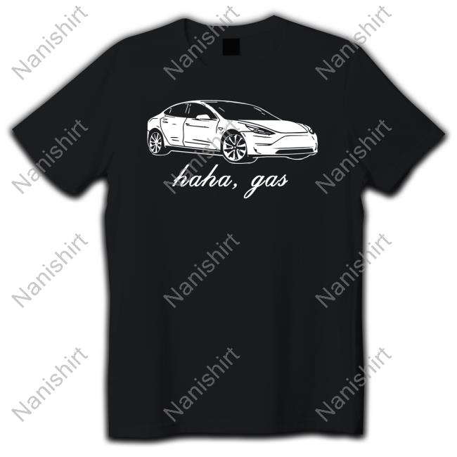 Official Haha Gas Tesla Tee