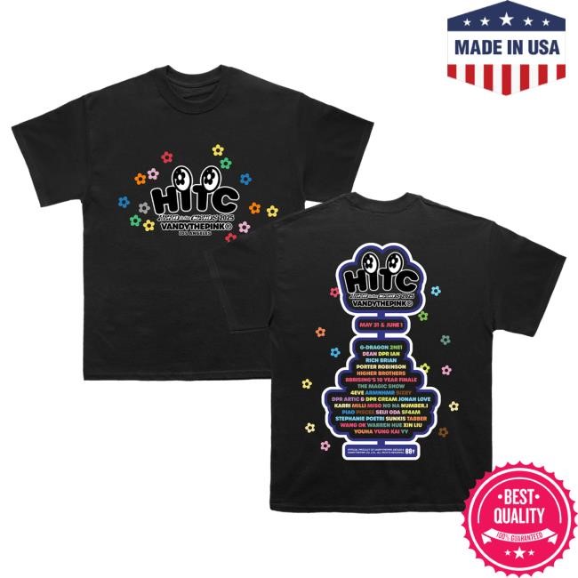 Official Head In The Clouds Festival Black Lineup Hot Shirt x VANDY