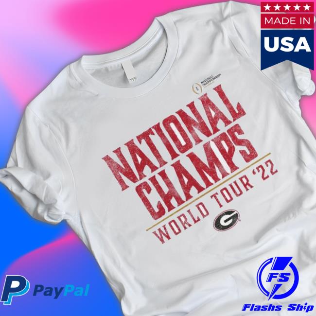 Georgia Bulldogs College Football Playoff National Champions World Tour 2022 Shirt Georgia Bulldogs College Football Playoff National Champions World Tour 2022 Hooded Sweatshirt