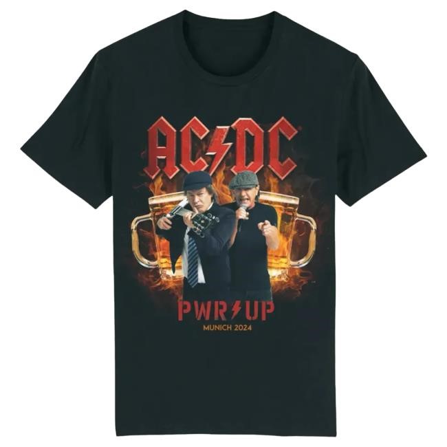 Official Ac Dc Merch Store ACDC 2024 Munich Tour T Shirt Ac Dc Shop Acdc Clothing