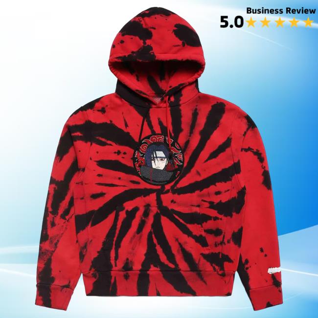 Official Hypland Clothing Merch Store Hypland Shippuden Itachi Crew neck (Red Tie Dye)