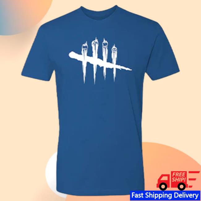 Official Dead By Daylight Merch Store Dead By Daylight Slashes Unisex Crew Shirt 2023 (Royal Blue) Deadbydaylight Shop