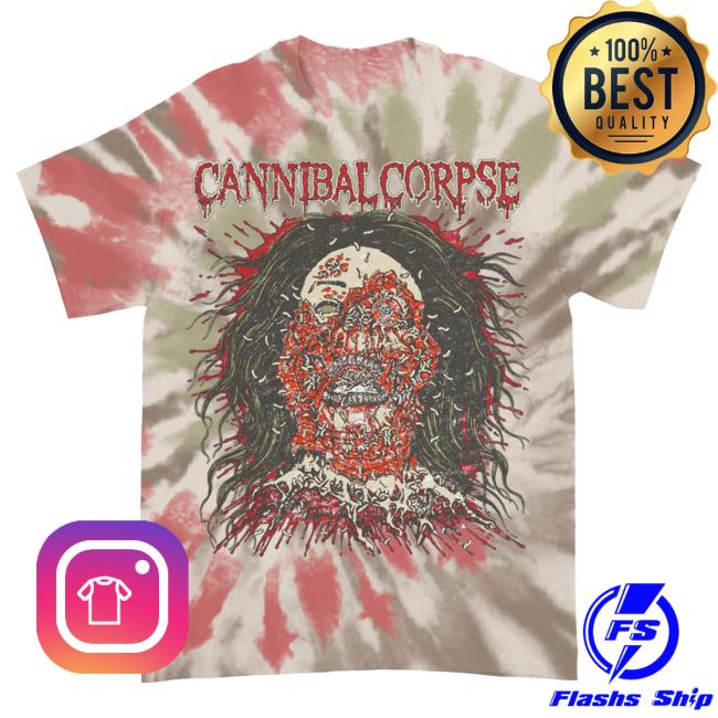 Cannibal Corpse Merch Face Rot Tie Dye T-Shirt