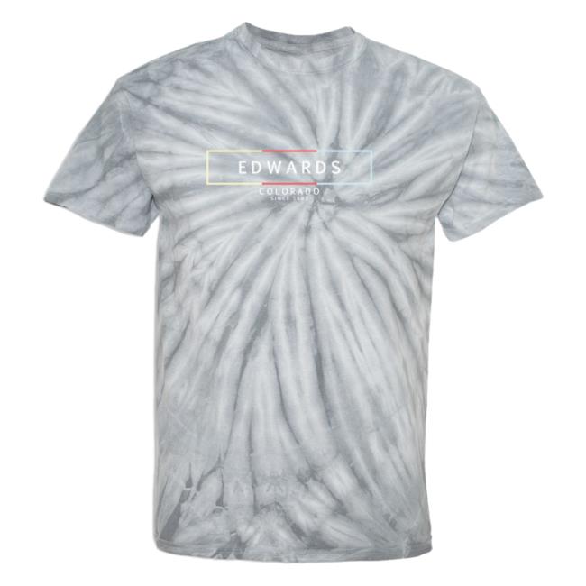 Official Hometown Apparel Edwards Colorado Freestyle Tie-Dye Cyclone Pinwheel Tee Shirt 3D All-Over Printed