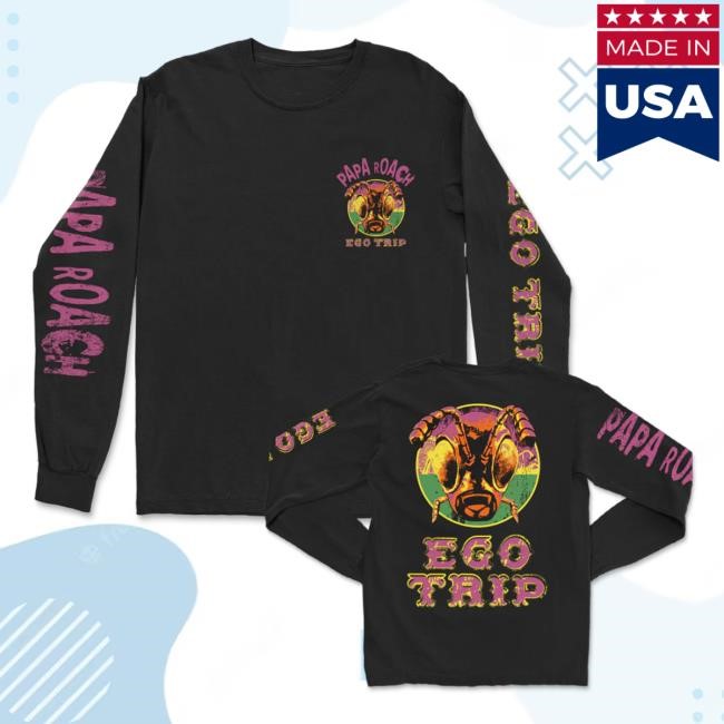 Official Papa Roach Merch Ego Trip Circle Longsleeve Top Shirt