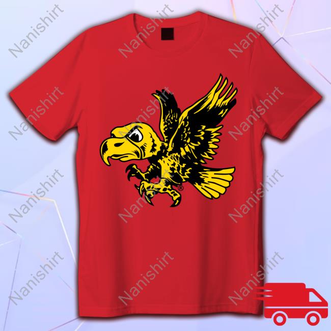 University Of Iowa Wall Decals Iowa Old School Flying Herky T-Shirt