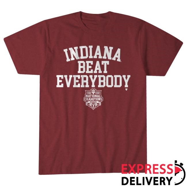 We Beat Everybody Indiana Hoosiers NCAA Football Shirt
